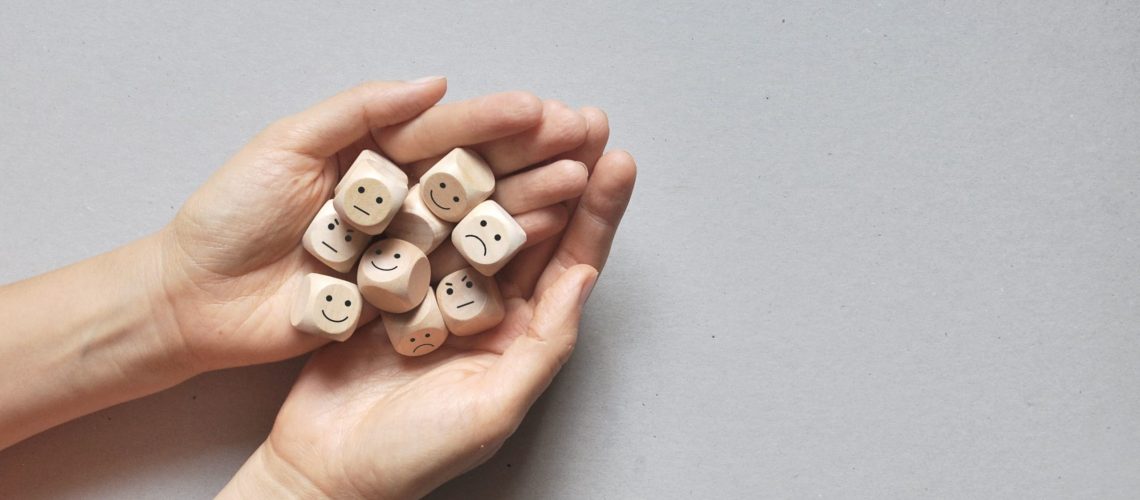 variação de emoções